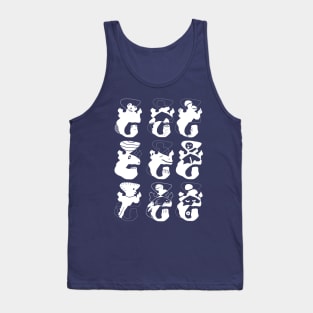 Same Shape But Nine different characters Tank Top